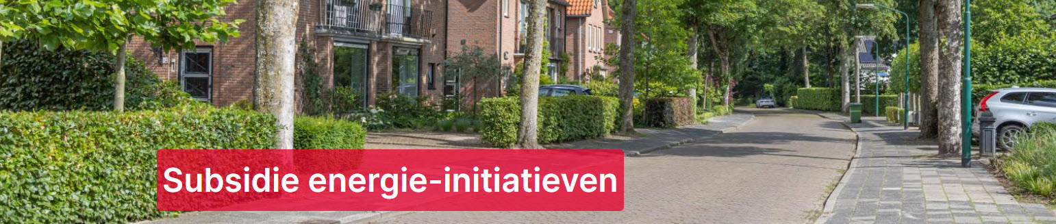 subsidieregeling voor energie-initiatieven